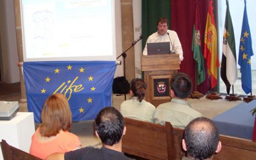 Roberto Rubio, coordinador del Proyecto LIFE+Desmania. 20 de septiembre de 2013, Plasencia (Cáceres)